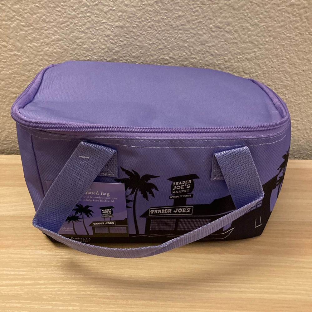 NWT Trader Joe’s Insulated Mini Bag Purple Lavender